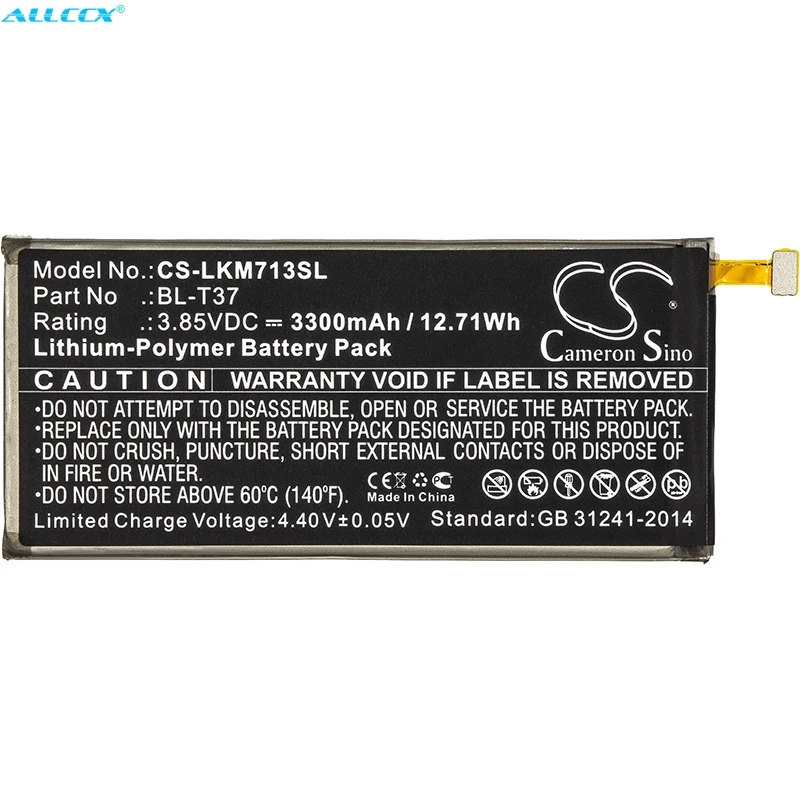 Аккумулятор Cameron Sino на 3300 мАч для LG Q Note + Stylus Alpha Plus L713DL Q710 Q8 2018 Stylo 4 Q815L|Аккумуляторы