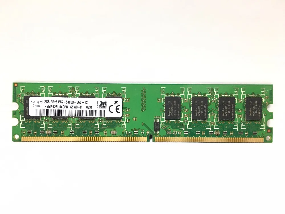 Стационарного персонального компьютера DDR2 2 Гб оперативной памяти 800 МГц PC2-6400U 240PIN DIMM для рабочего стола памяти 2G 2RX4 PC2 6400U 800 МГц
