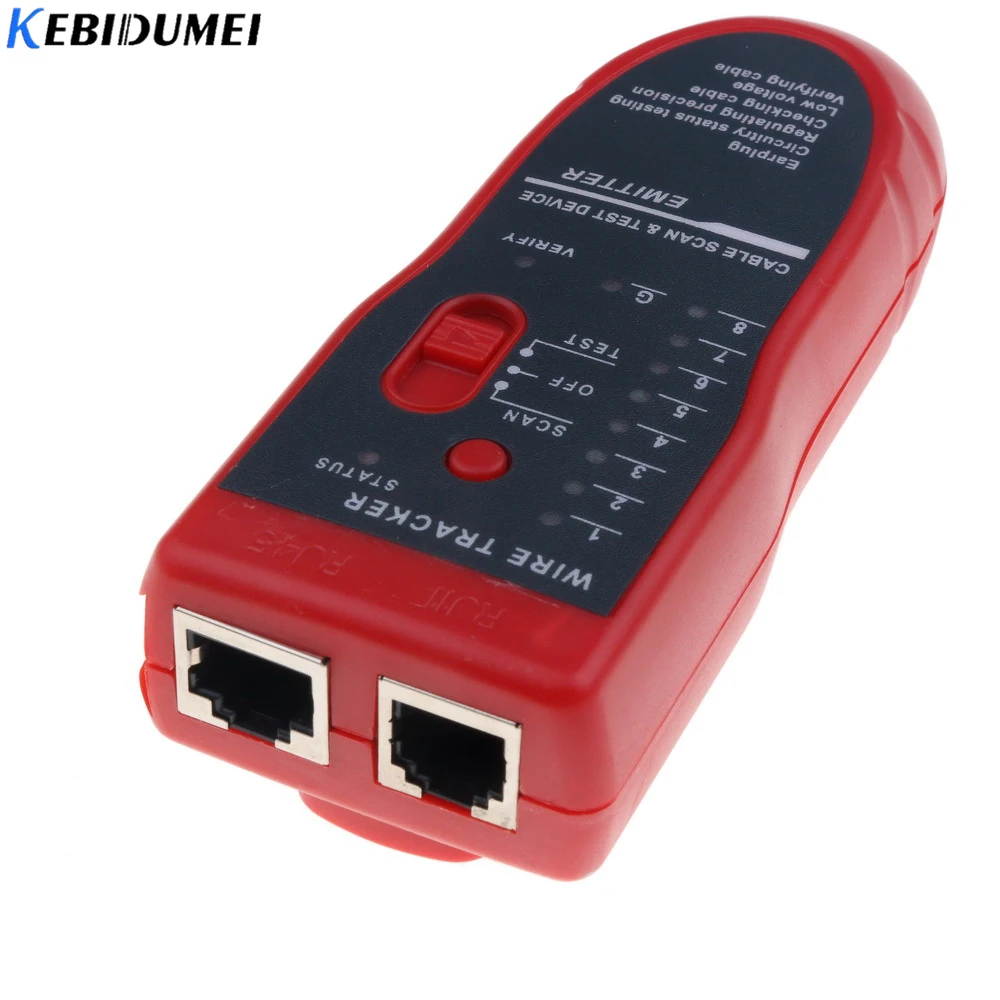 Kebidumei 5 шт RJ45 RJ11 Cat5 6 телефон провода Tracker Tracer локальной сети Ethernet кабель тестер тонер линии Finder детектор