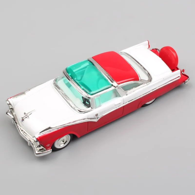 1:43 Масштаб Yat Ming 1955 Ford Crown Fairlane Victoria Vic седан полный размер литой модели реплики автомобили автомобиль для коллекционные вещи