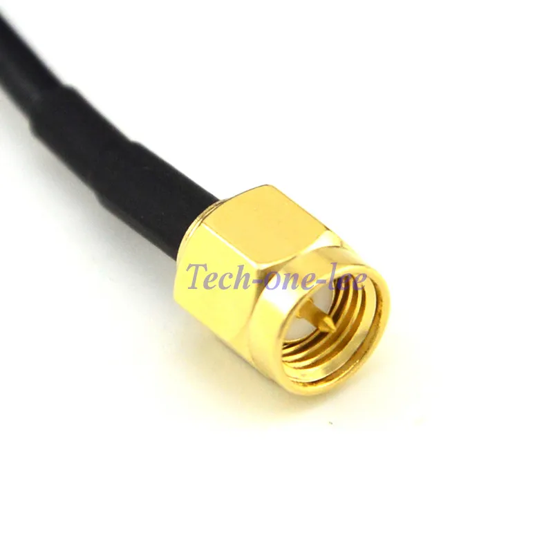 4G Antenna 10dBi SMA Plug 696-960MHz / 1710-2690MHz RG174 3M + SMA Female to TS9 and CRC9 two ways RG316 Coaxial Cable