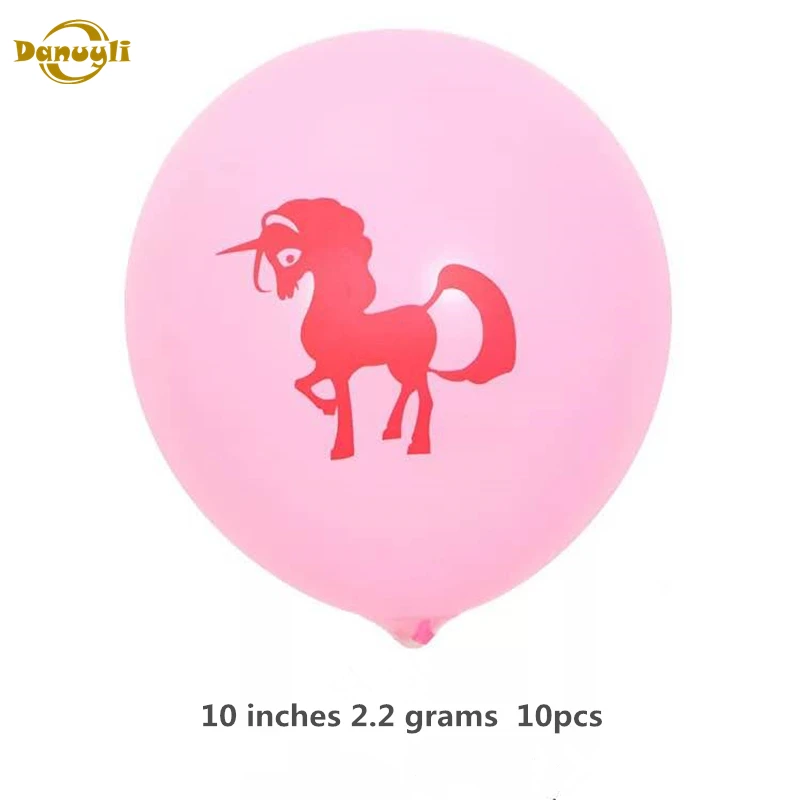 Danuyli envío gratis Unicornio globo de látex partido Unicornio aire Globos de boda decoración de la fiesta de cumpleaños juguetes de los niños