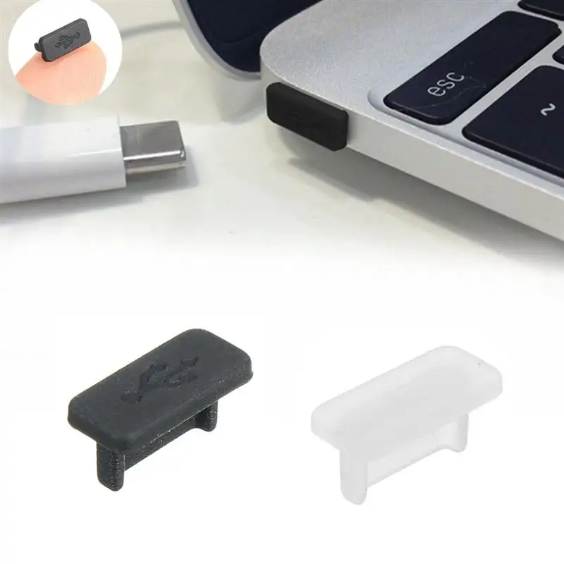 50 piece USB 3.1 Type C Anti Dust Rubber Dust Plug For Macbook For