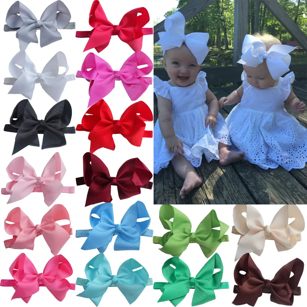 baby headband with 6 inch bow
