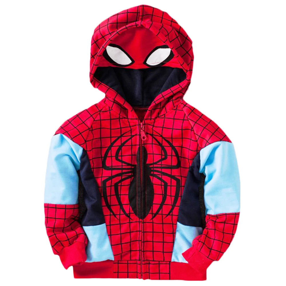 spiderman blue hoodie