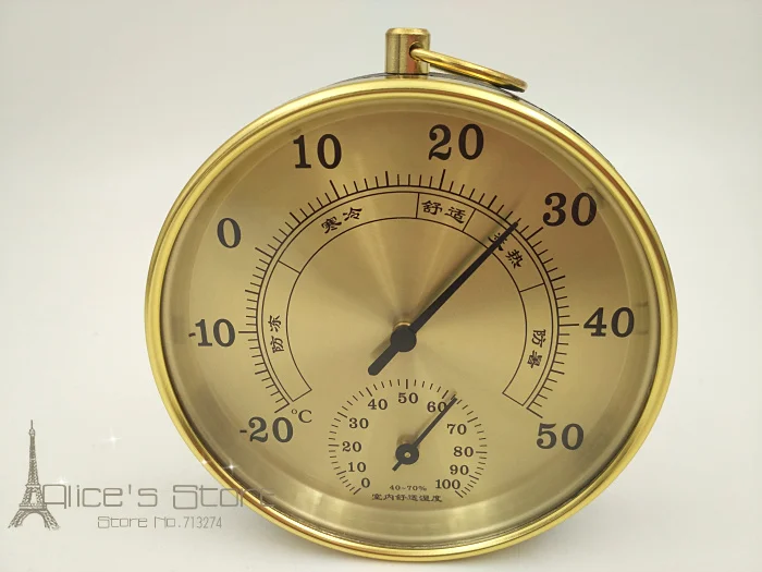 1pcs 4 Inch Gold Round Handheld Accurate Temperature Humidity Meter ... 1pcs 4 Inch Gold Round Handheld Accurate Temperature Humidity Meter ...