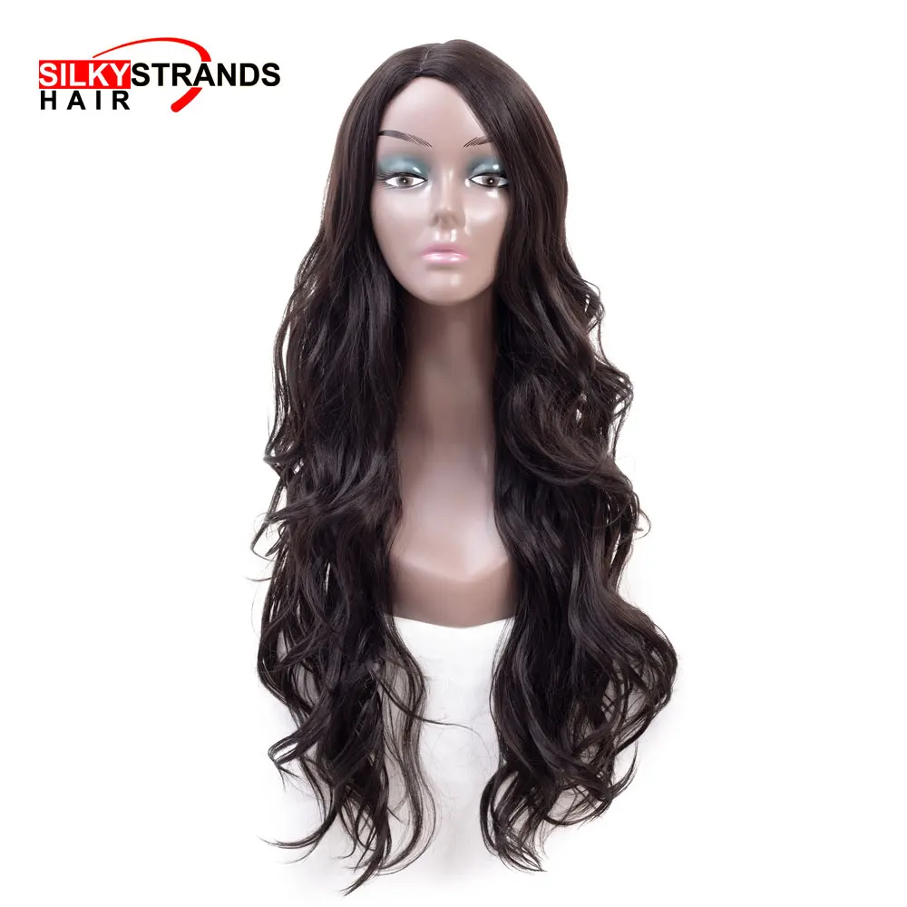 Buy Long Wavy Female Synthetic Wig Silky Starnds