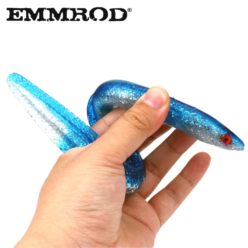 3PCS EMMROD NEW Fishing Gear Bionic Fishing Lure Saltwater Soft Eel