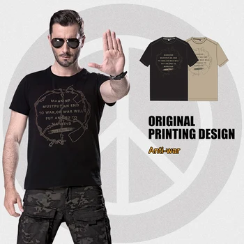 FREE SOLDIER Outdoor sports camping hiking tactical round neck t shirt for men short sleeve in summer 4