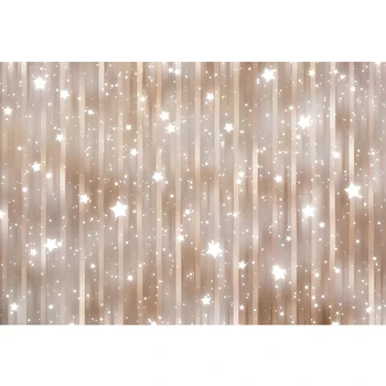 

Twinkle Twinkle Little Stars Backdrop for Photography Printed Vertical Stripes Baby Kids Holiday Party Glitter Photo Backgrounds