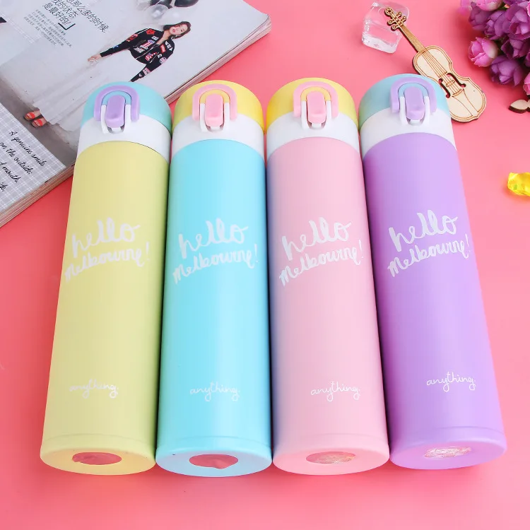 

VILEAD 304 Stainless Steel Bottle Portable Thermos Vacuum Flasks High-Grade Fashion Lightweight Insulation Water Bottle for Girl