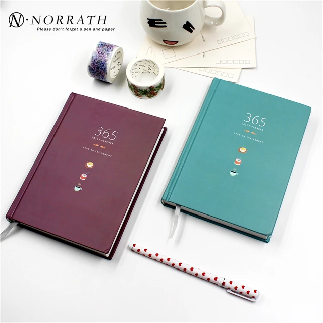 365 Days Personal Diary Planner Hardcover Notebook 2017 Office 365 Days Personal Diary Planner Hardcover Notebook 2017 Office Weekly Schedule Cute Korean Stationery Libretas
