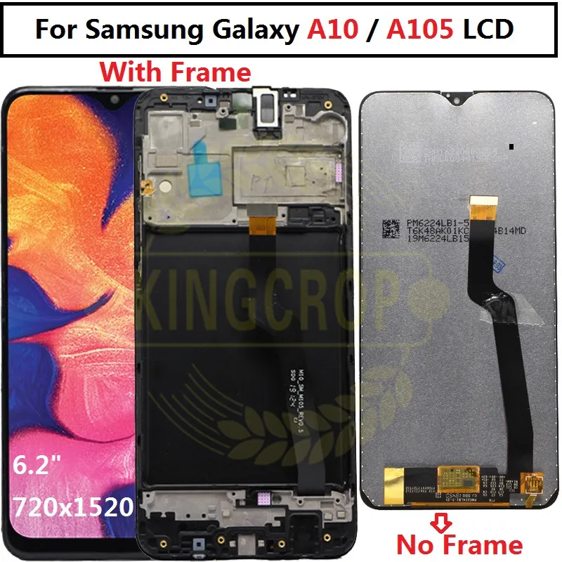 Для samsung galaxy A10 lcd дигитайзер A105/DS A105F A105FD A105M дисплей сенсорный экран с рамкой дигитайзер для samsung A10 lcd