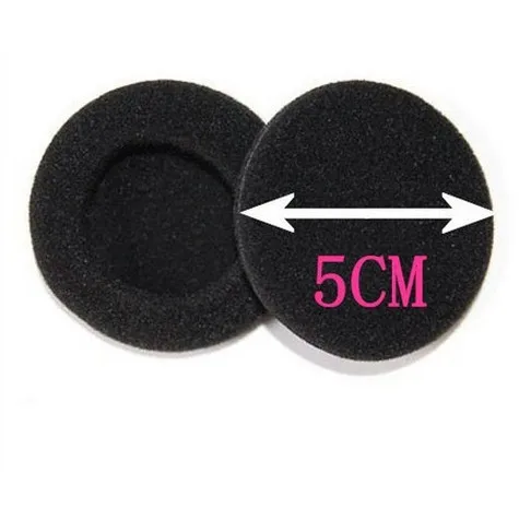  5 pairs 10Pcs 2" 50mm Soft Foam Earbud Headphone Ear pads Replacement Sponge Covers For Earphone MP3 MP4 Size Of 5-6CM B051 