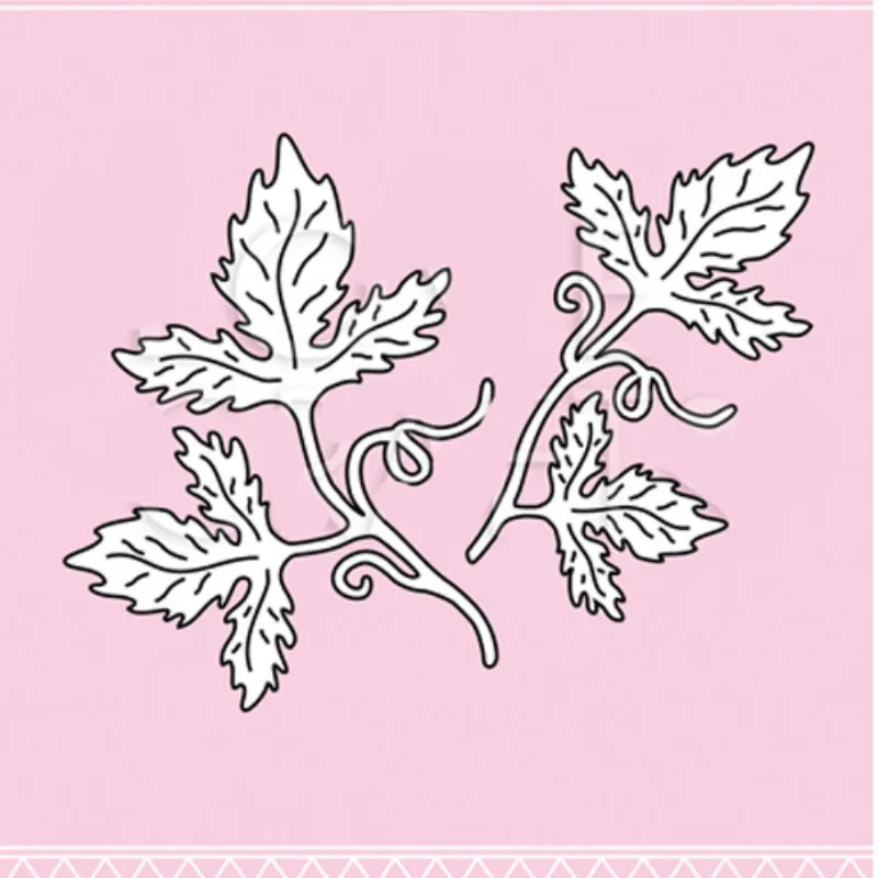 

JC Metal Cutting Dies for Scrapbooking 2pcs Leaves Craft Cut Die Stencil Handmade Album Paper Card Making Dies Decor Model New