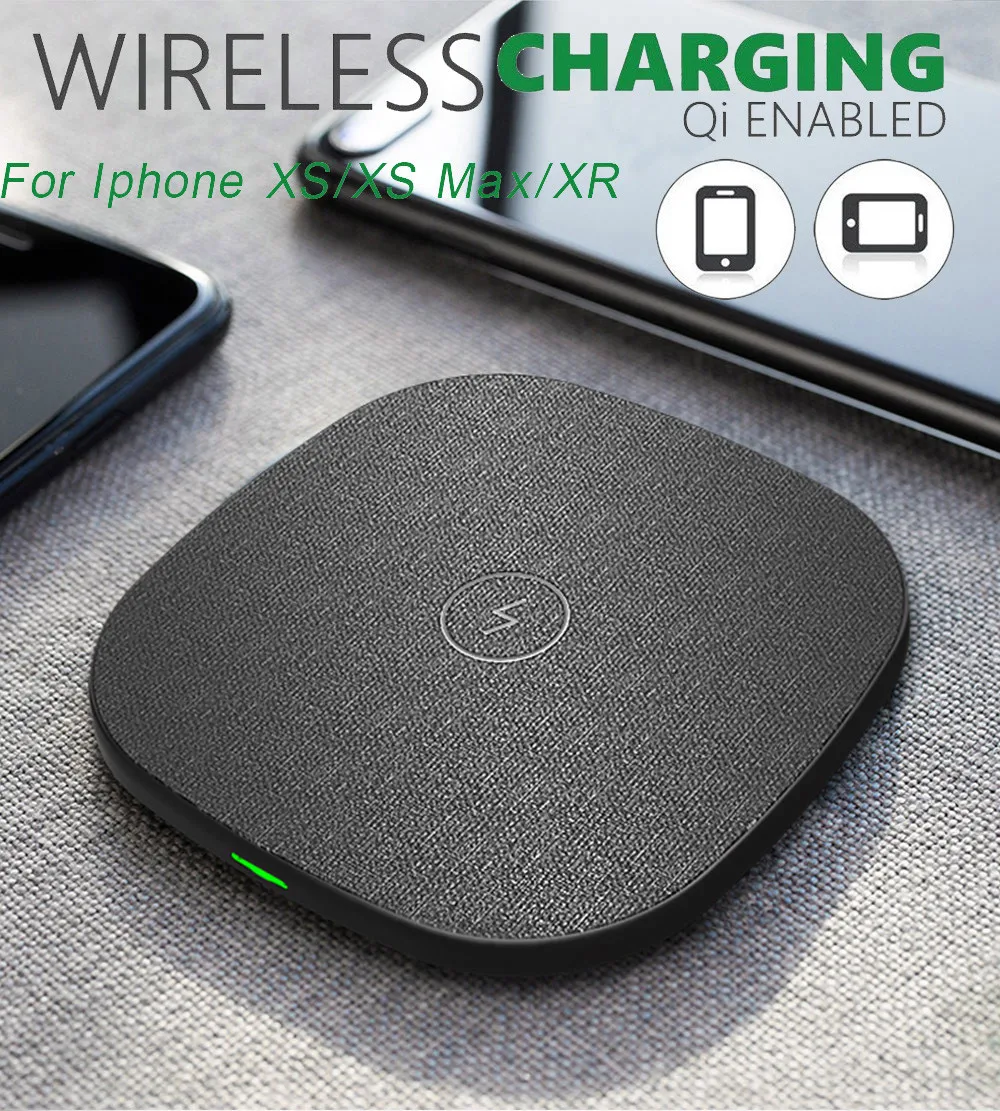 Wireless Charging Pad Qi Universal Charger Portable For Iphone Xs