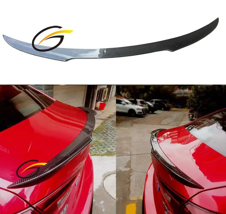 Carbon Fiber REAR TRUNK LID AERO WING SPOILER FOR MAZDA 3 M3 Axela