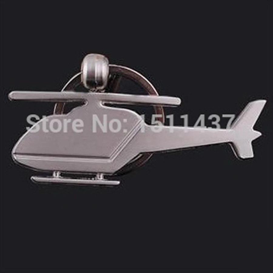 

Fashion creative Silver Airplane Keychain,novelty metal trinket Helicopters key ring holder Souvenir ad gifts,Laser engraving