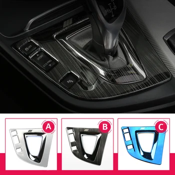 

Stainless Steel Gear Shift Control Panel Decor Cover For bmw F30 F34 Car Styling Sticker Interior Trim 3 series 320i Accessories