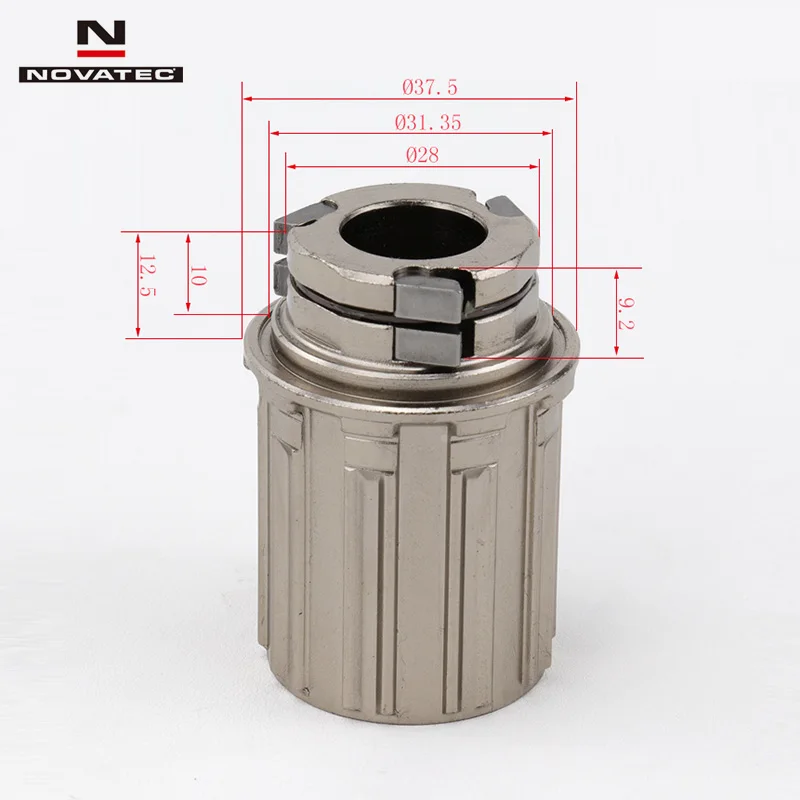 

Novatec D042SB F062SB F812SB F352SB Bicycle Hub 8/9/10S Type A2 Steel Freehub Freewheel Cassette Body