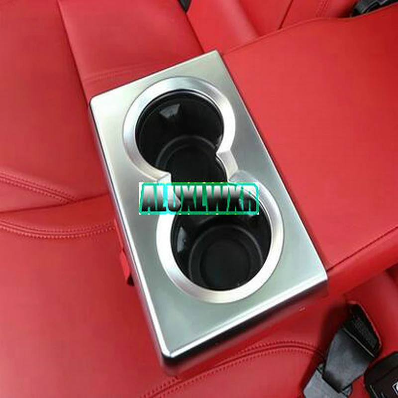 Для Alfa Romeo Giulia ABS хром задний ряд держатель чашки рамка Крышка отделка Авто Интерьер Аксессуары для автомобиля чехлы на автомобильные сидения