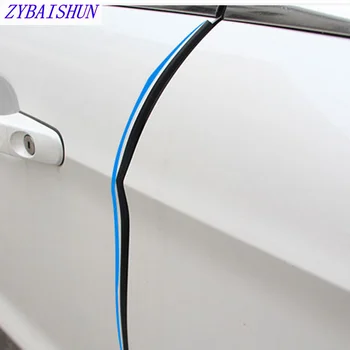

5 m Anti-Collision Lane Protection Door Ribbons Rubber Edge Gates Locks Side Protector Sticker for Citroen C-Quatre C-Triomphe