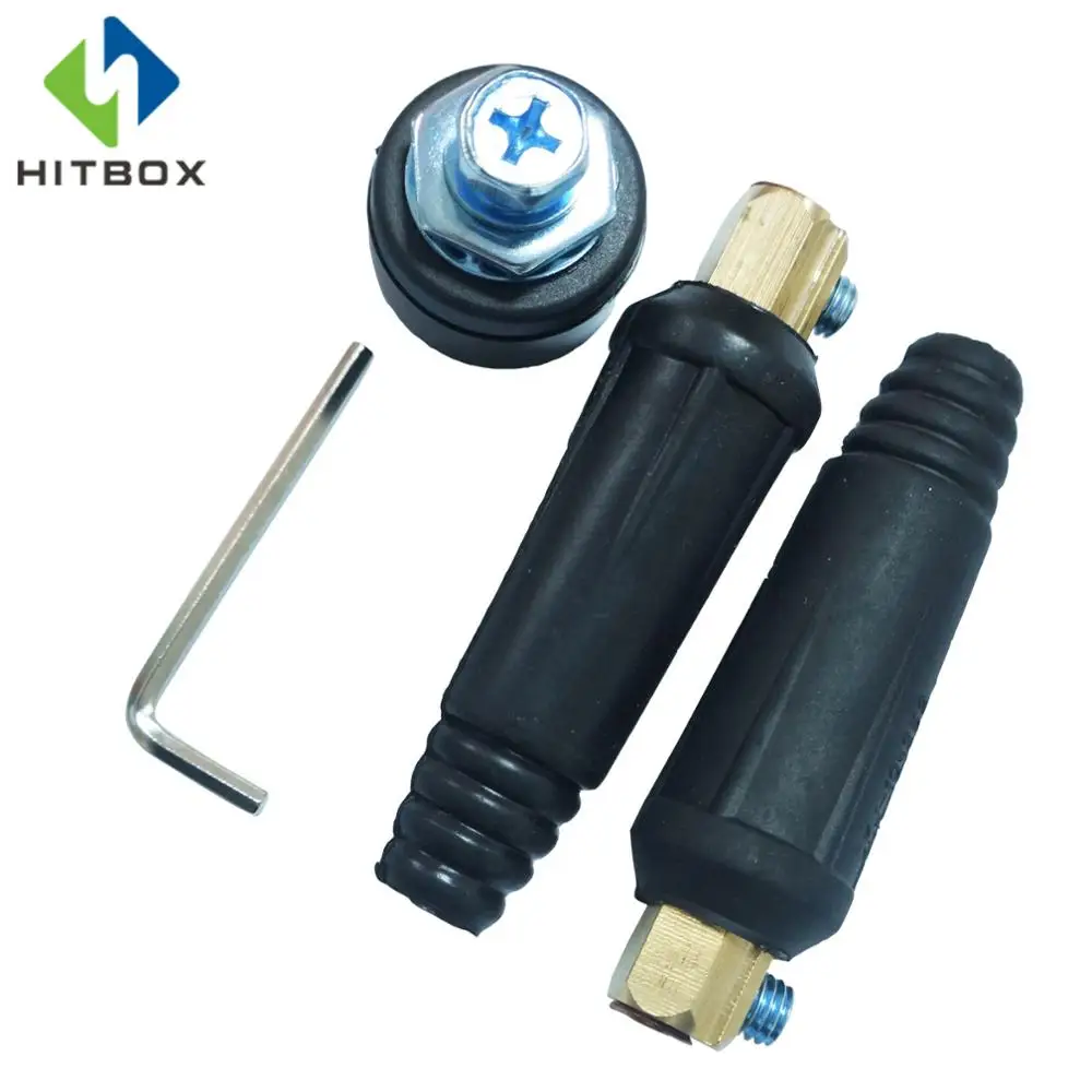HITBOX сварочный Быстрый штекер 10 25 Кабельный соединитель сварочная розетка пять