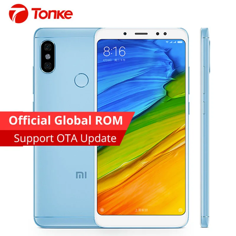 Оригинальная глобальная прошивка Xiaomi Redmi Note 5 3 ГБ ОЗУ 32 Гб ПЗУ Восьмиядерный