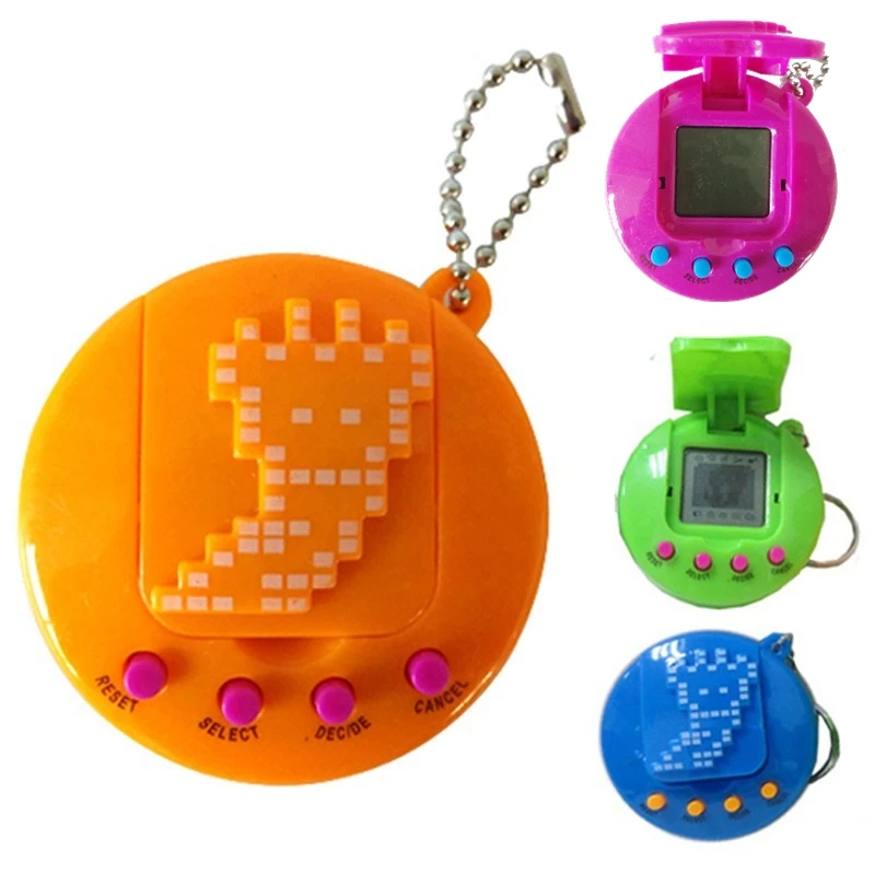 

4 Styles Funny Tamagochi Pet Handheld Digital Game Machine Retro Virtual Cyber Electronic E-pet Toys for Kids