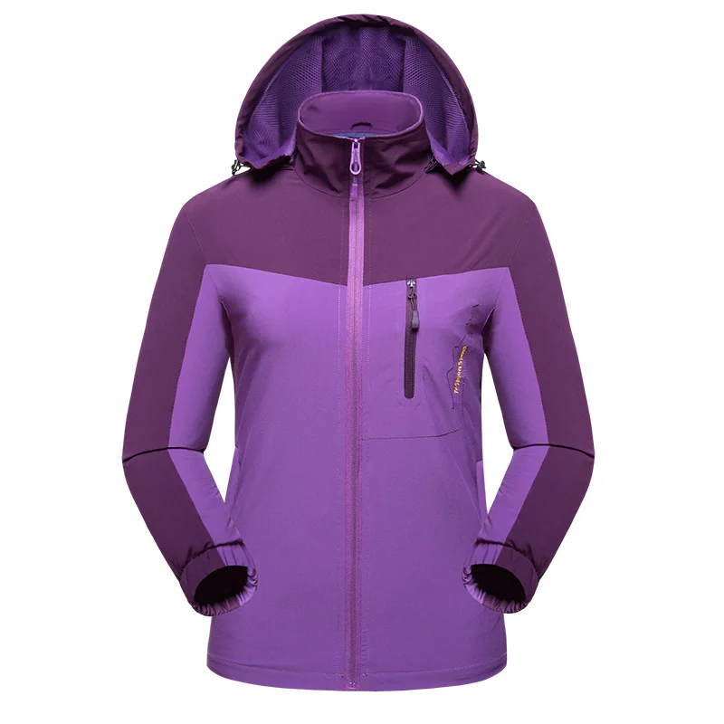 Women Camping Hiking Jacket Outdoor Windproof Softshell Windbreaker