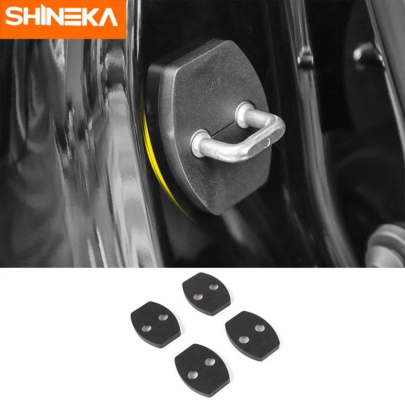 

SHINEKA For Toyota 4Runner 2017+ Car Door Lock Protection Covers Buckle Rust-proof Decoration Accessories For Toyota 4Runner
