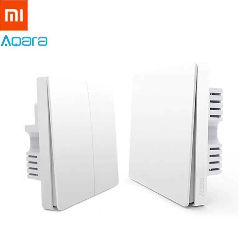 

Xiaomi Aqara Wall Light Switch ZigBee Neutral Version Single Double Button Key Smart Home for MiHome APP MIJIA Gateway Upgraded