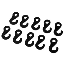 10 Pcs Kunststoff Schock Rucksack Bungee-seil Karabiner Haken Elastische Schnur Seil Ende Schnalle Camping Zelt Befestigen Hängen Werkzeug Zubehör