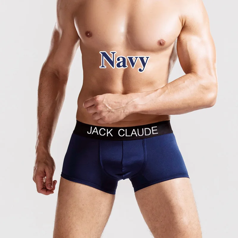 Jack Claude, мужское нижнее белье, боксеры, мужские трусы, облегающие трусы, мужские трусы-боксеры - Цвет: NavyBU2