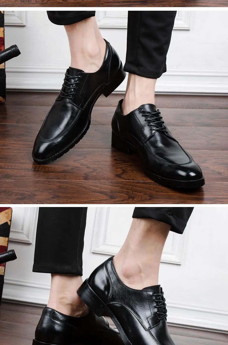 BONA/Новинка; классические стильные мужские деловые туфли; мужские офисные туфли из натуральной кожи с круглым носком; Мужские модельные туфли;