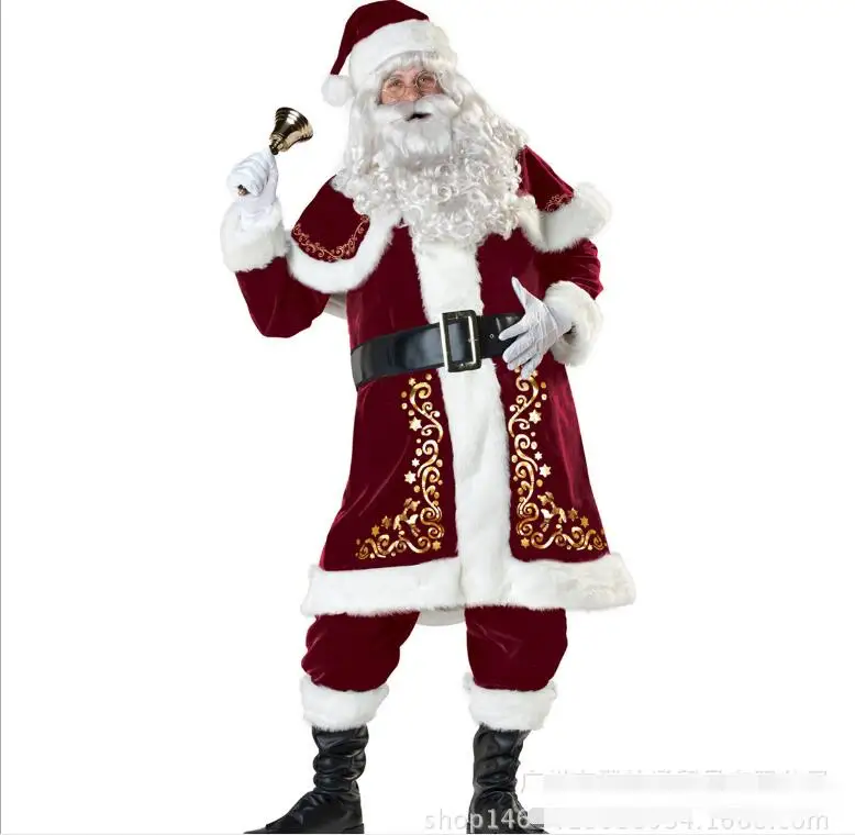 Cosplay&ware A Full Set Christmas Costumes Santa Claus Red Costume Luxury Suit -Cosplayware Store HTB1pk9 afNNTKJjSspkq6yeWFXaP.jpg