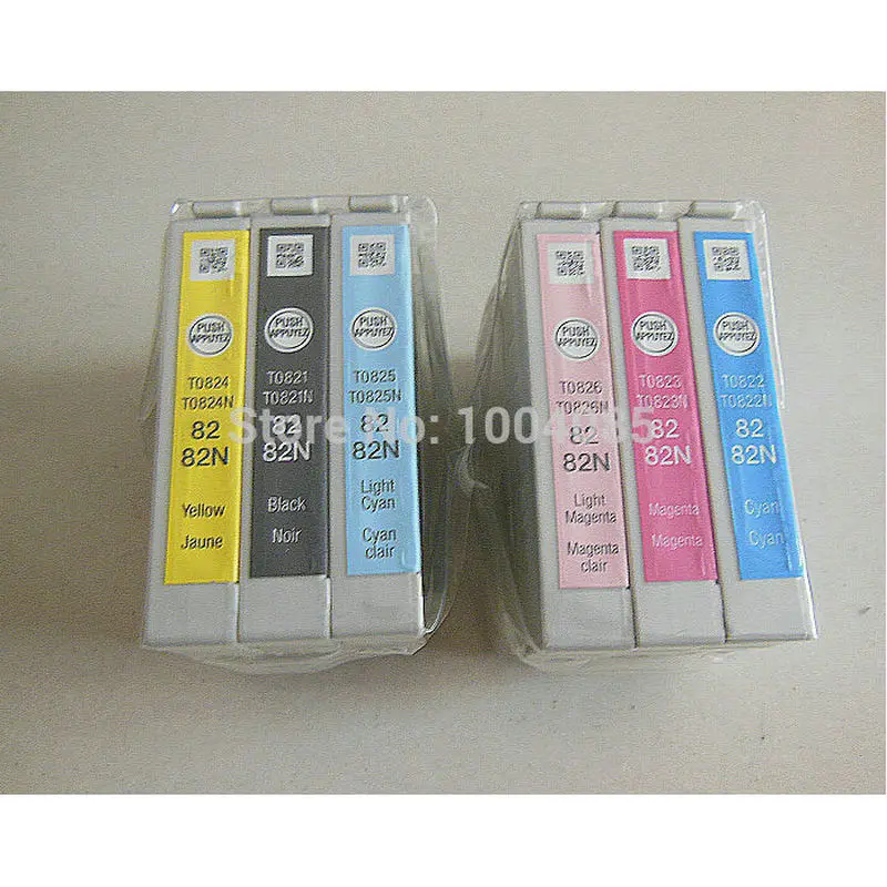 82 чернильный картридж для принтера epson laserjet R270/R290/R390/T50 T0821N T0826N запасные части