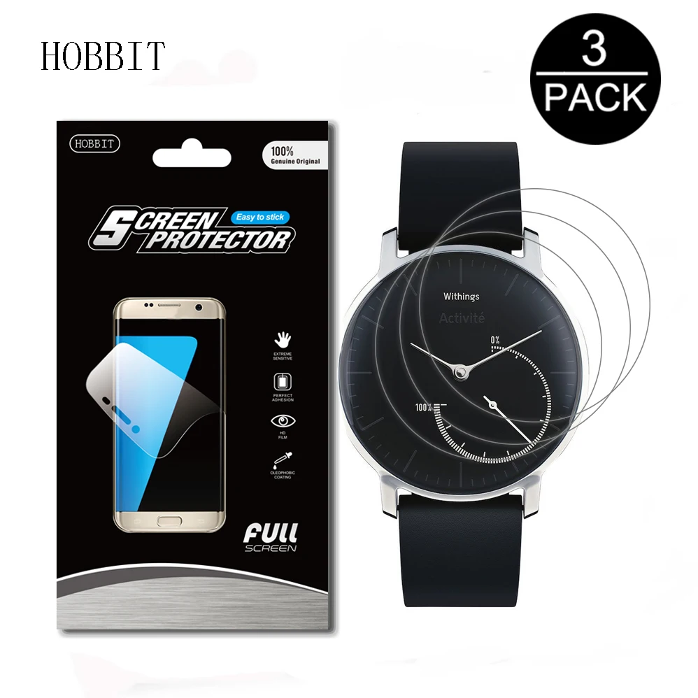 

3Pack For Nokia Withings Activite Steel Sporting Smart Watch Anti-shock 7H Nano Screen Protector Shield Explosion-proof Film