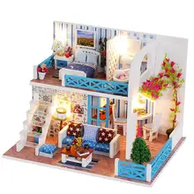 Новые Diy Деревянные маленькие кукольный дом мебель наборы игрушки ручной работы ремесло Миниатюрная модель комплект кукольный домик игрушки подарок для детей