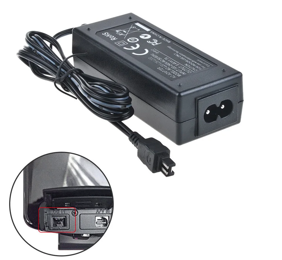 AC Power Adapter Charger for Sony HDR-HC3, HDR-HC3E, HDR-HC5, HDR