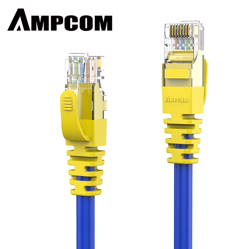 

AMPCOM Ethernet Cable RJ45 Cat5e Lan Cable UTP CAT 5e RJ 45 Network Cable Patch Cord 100Mbps 100Mhz 24AWG for Desktop Computer