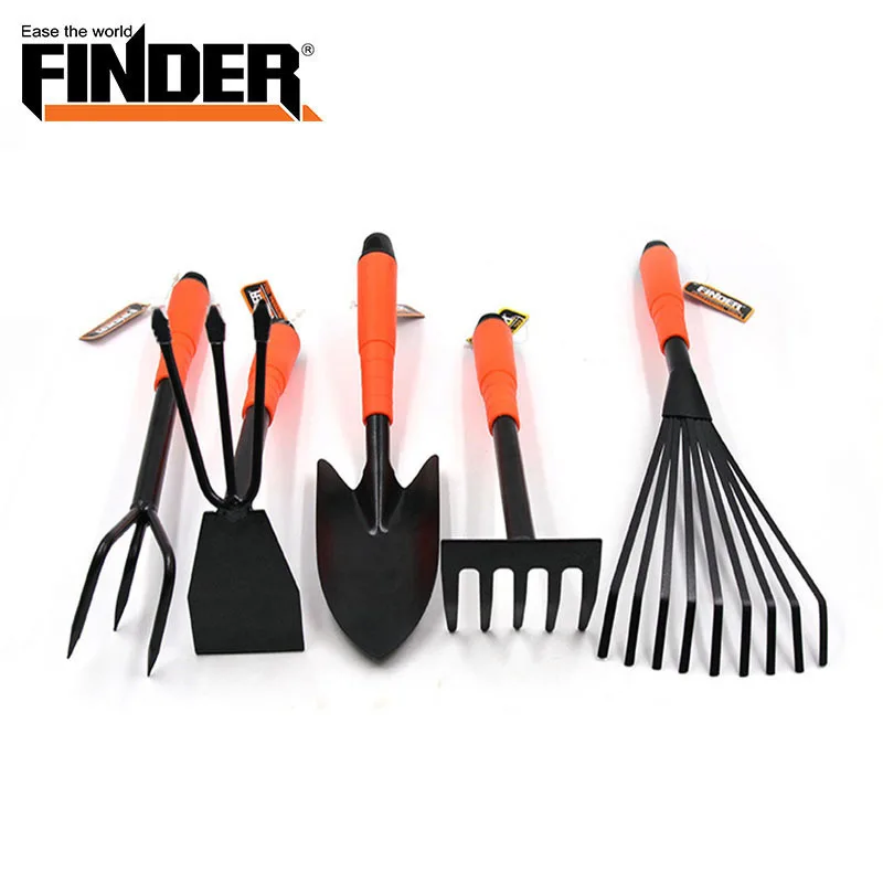 

FINDER 5 Pcs/set Garden Tool Set Shovel Cultivator Trowel Leaf Trimmer Rake Miniature Fairy Garden Planting Transplanters Hand T