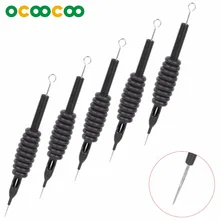 5 шт.) интегрировался Вышивка Крестом Пакет одноразовые иглы+ Сцепление трубки 7RL-серебро+ черный(5 шт