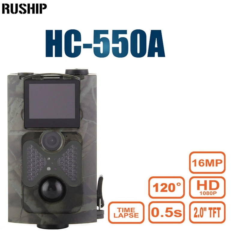 

HC-550A Hunting Camera Upgraded Version 5MP Color CMOS 16MP 1080P PIR Sensor Multi Zone Trap Infrared Game Wildlife Trail Camera