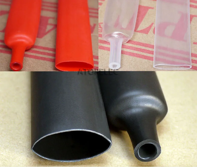 

20MM Diameter Adhesive Lined 4:1 Heat Shrink Tubing Dual-wall Waterproof ROHS 1M