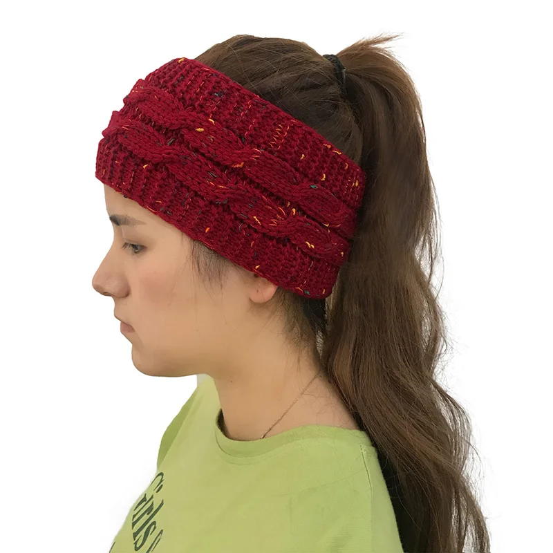 Women Autumn Knitted Hat Winter Warm Bun Ponytail Beanie High Stretch Female Hats Girls Turban Fashion Cap Head Warmer CP0293 (20)