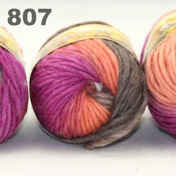 

6x50gr Skeins NEW Chunky Hand Coarse Knitting Scores wool yarn 807