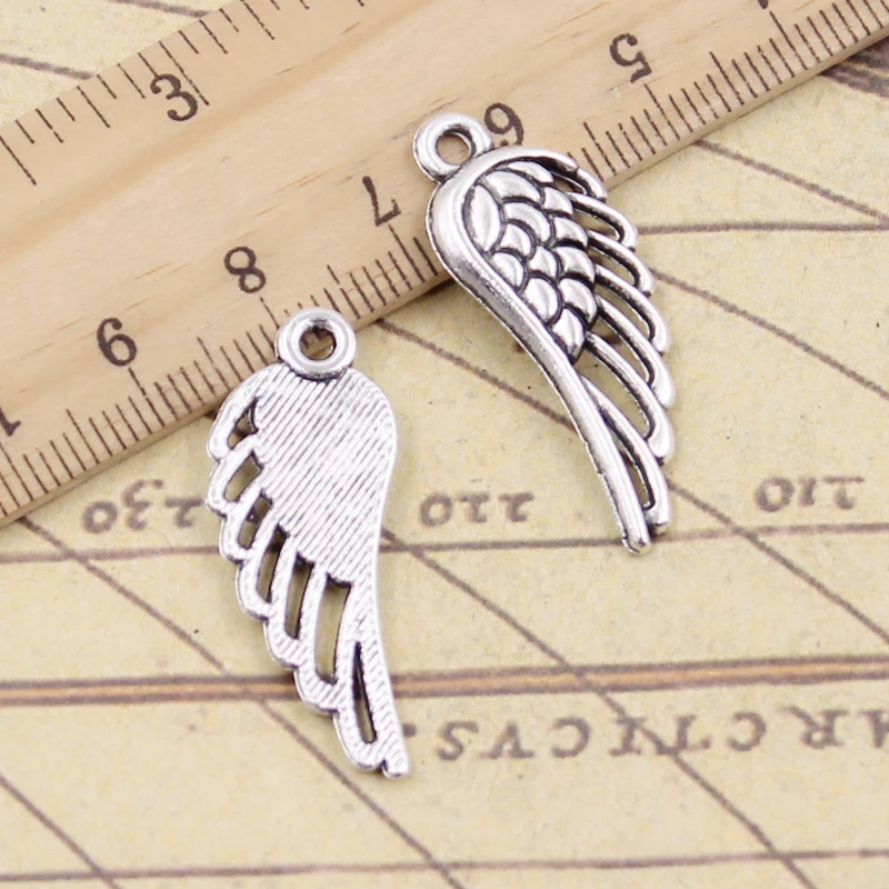 10 шт. Подвески ангельские крылья 33x13 мм|charms angel|charms angel wingstibetan silver plated |