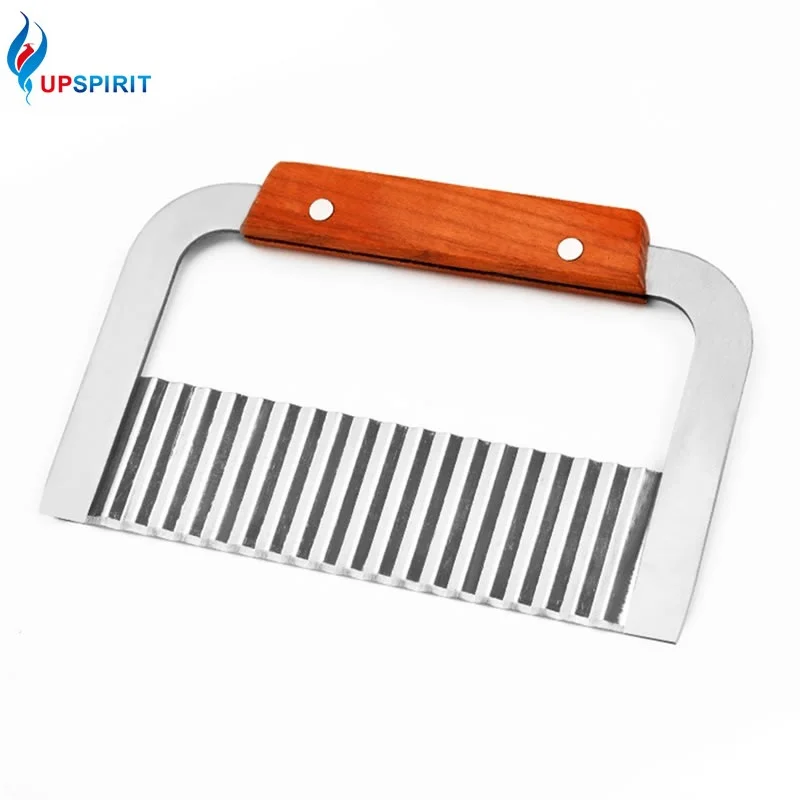 

Upspirit Stainless Steel Wavy Knife Potato Carrot Slicer Wrinkled French Fries Cutter Fruit Vegetable Tool Home Kitchen Gadgets