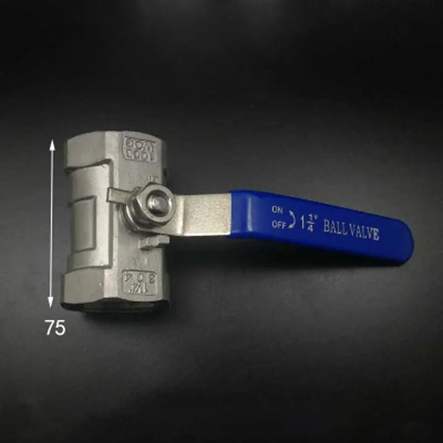 304 Нержавеющая сталь редуктор Порты и разъёмы 1 шаровой кран DN32 1-1/" BSP Женский воды газойль 16 БАР 0-80 C